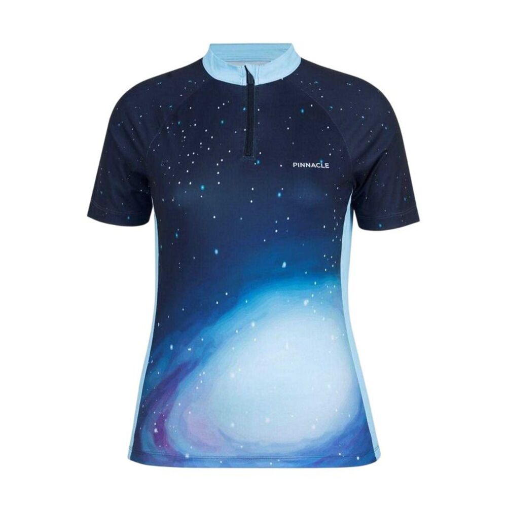 Pinnacle Womens/Ladies Half Zip Cycling Jersey / Blue